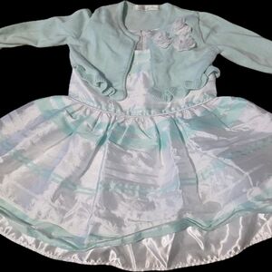 American Princess Mint and White Formal Dress